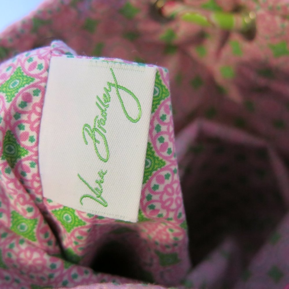 Vera Bradley Drawstring Backsack Retired Print Pi… - image 6